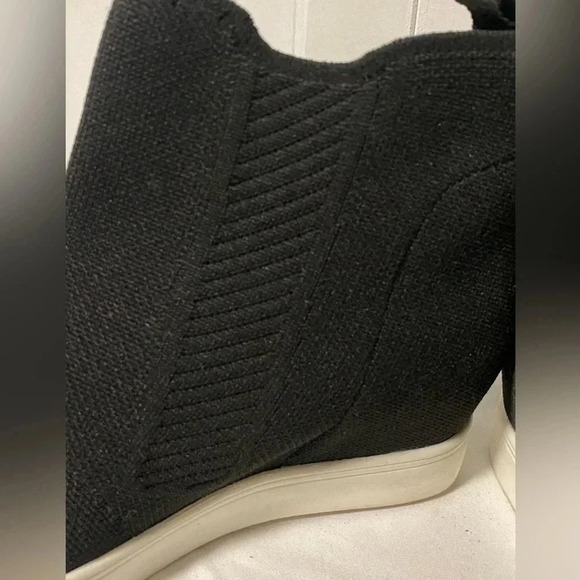 MIA | Black heeled wedge knit sneaker booties  - 8 - Picture 3 of 6